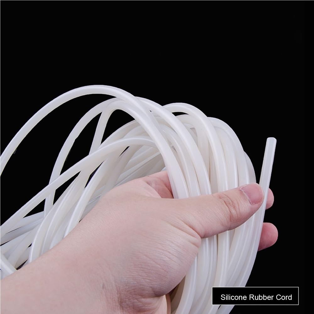 Tiras de sellado de junta de goma blanca con junta tórica de 1 pieza, sello de cable de silicona de alta temperatura for electrodomésticos(2M*20MM)