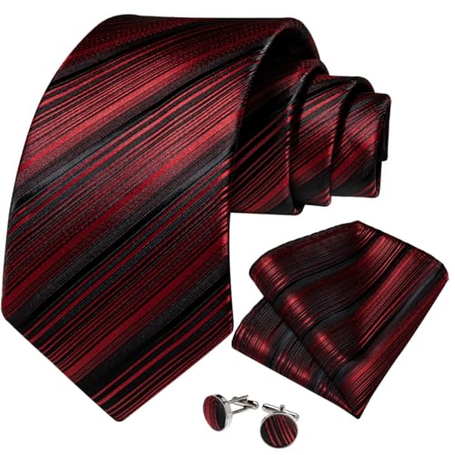 Set de corbata de rayas para hombre formal de negocios