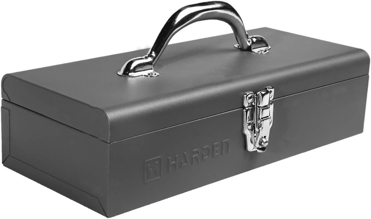 Professional Compact Size Tools Set Box (35.5 x 15.5 X 9 cm) with Reinforced Handles & Heavy-Duty Metal Latch - 520101