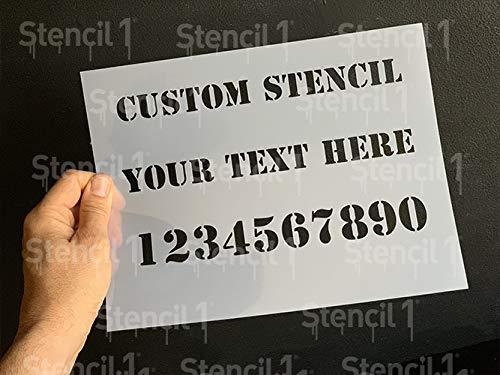 Custom Vertical Stencil 8.5"X11" - Customize Your Own Stencil - Washable, Reusable, Durable Mylar Stencil - Stencil1 #TOP3