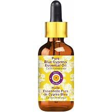 deve herbes Pure Blue Cypress Essential Oil Callitris intratropica with Glass Dropper Natural Therapeutic Grade Steam Distilled 10ml 0.33 oz