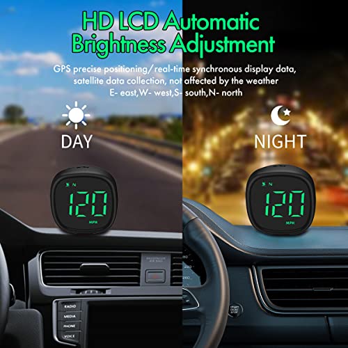 2023 Universal Usb Digital Gps Speedometer With Compass,Kfzman 2" Car Gps Hud Head Up Display In Mph Kmh, Overspeed Alarm,Fatigue Driving Alarm For All Vehicles (Mini-Sized) #TOP2