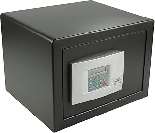 BURG-WÄCHTER Möbeltresor mit elektronischem Zahlenschloss, inkl. Fachboden, Doppelwandige Tür, 20,5 l, 14,5 kg, Point-Safe P 2 E, Schwarz
