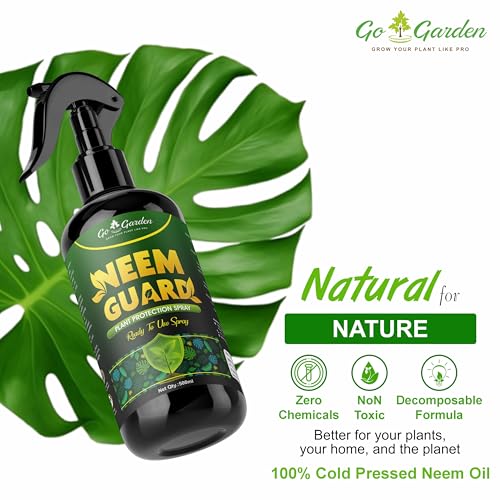 Image of Go Garden Neem Oil Ready to Use (500ml) | Organic Natural Plant Pest Control | Controls Aphids, Mealybugs, Mites & Fungus | Safe for Indoor & Outdoor Plants