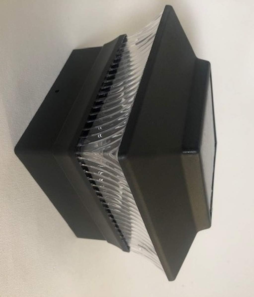 Best Promo 12 Pack 4x4 Solar Powered Plastic Black/Copper LED Square Fence Post Cap Light (Black)