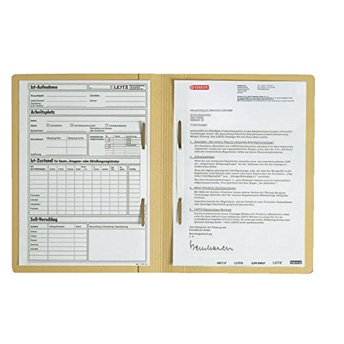 Preisvergleich Produktbild Esselte Leitz Zweifalzhefter, A4, Manilakarton, chamois