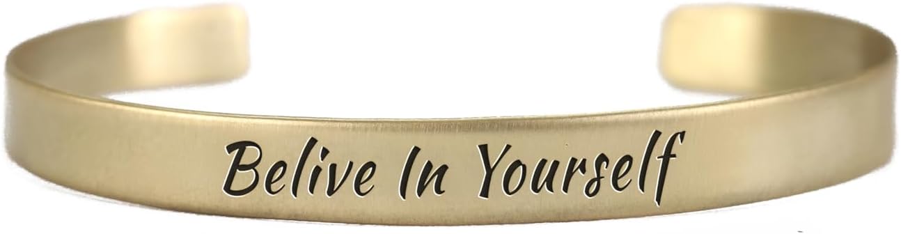 24k Gold Engraved Bracelet - Custom Open Cuff Jewelry - Personalized Text Design - Unisex Accessory
