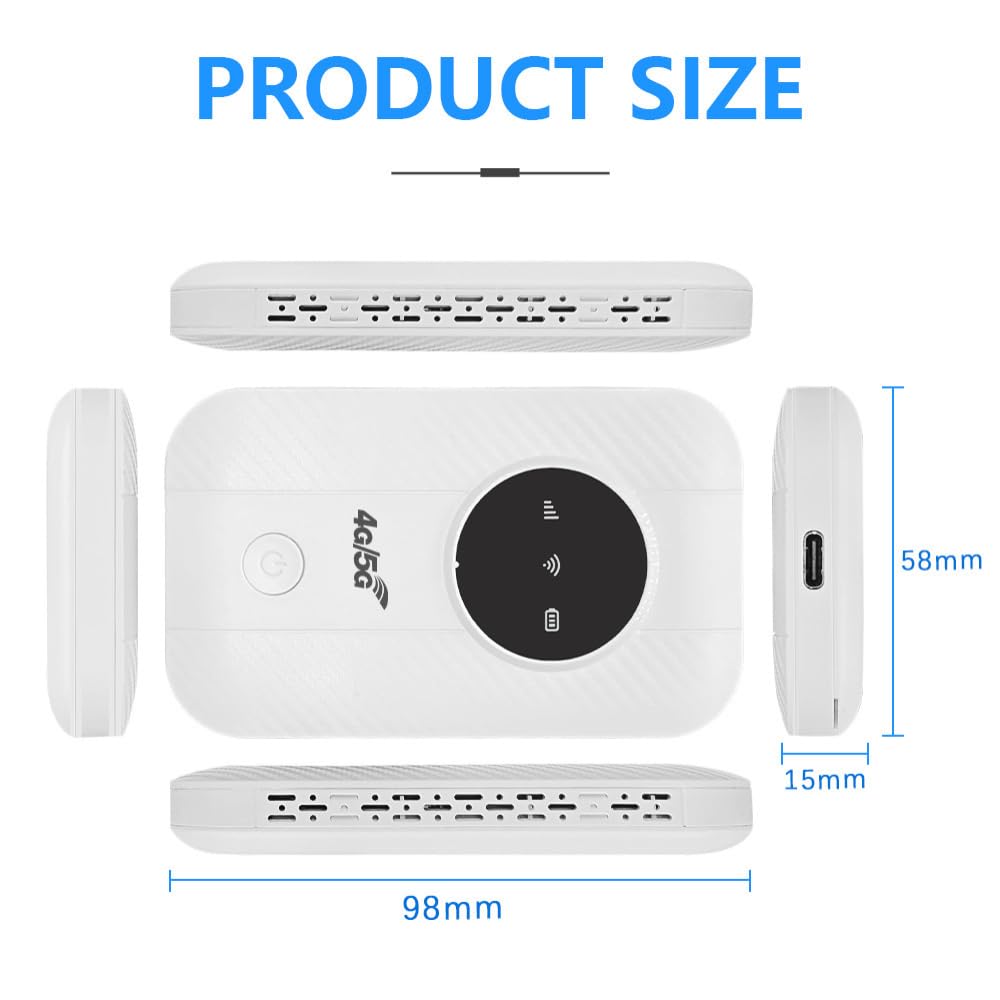 5g Vitesse Internet Satellite Illimité, WiFi Satellite Portable, WiFi Portable, Routeur De Poche pour Voyage