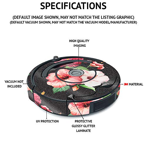 Image of MightySkins Glossy Glitter Skin Compatible with iRobot Roomba s9 Vacuum - Whale Wave | Protective High-Gloss Glitter Finish | Easy to Apply and Change Styles | Made in The USA