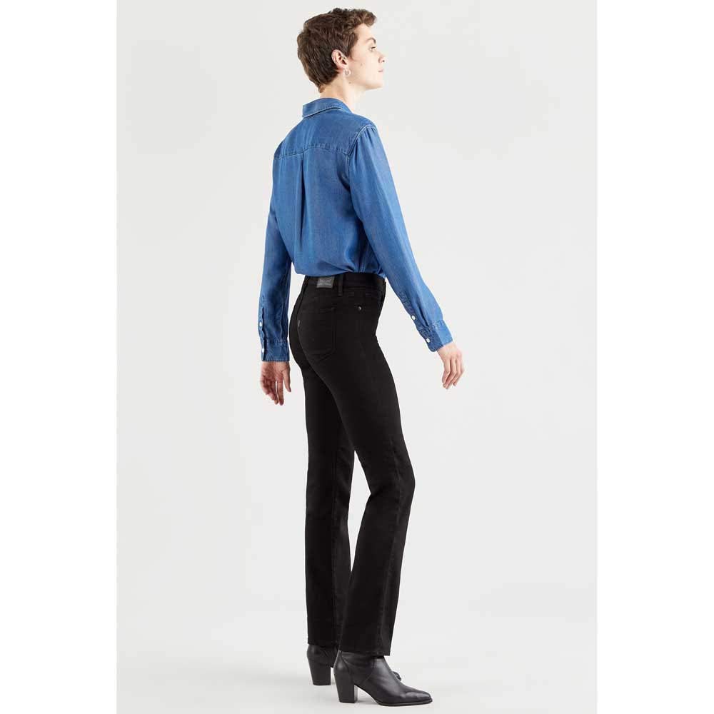 Levi's Damen Jeanshose 314 Shaping mit Stretch-Anteil, Straight Fit, Schwarz (Black And Black), W31/L32