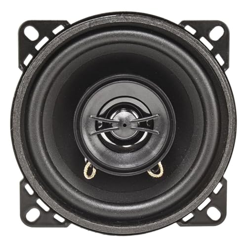 tomzz Audio 4000-010 Retro Look Aufbau Lautsprecher-Satz im Gehäuse DIN 100mm Lautsprecher 2-Wege Koaxial System 80 Watt
