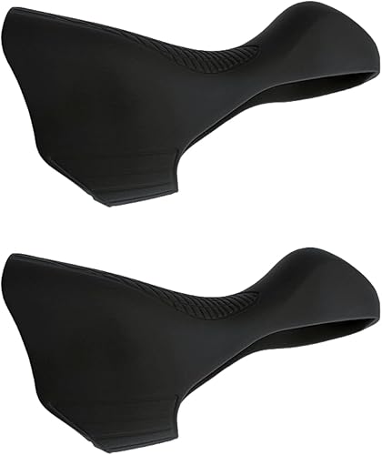 Manetas de freno de bicicleta capó compatibles con Shimano Ultegra ST-R7000 ST-R8000, par de negro