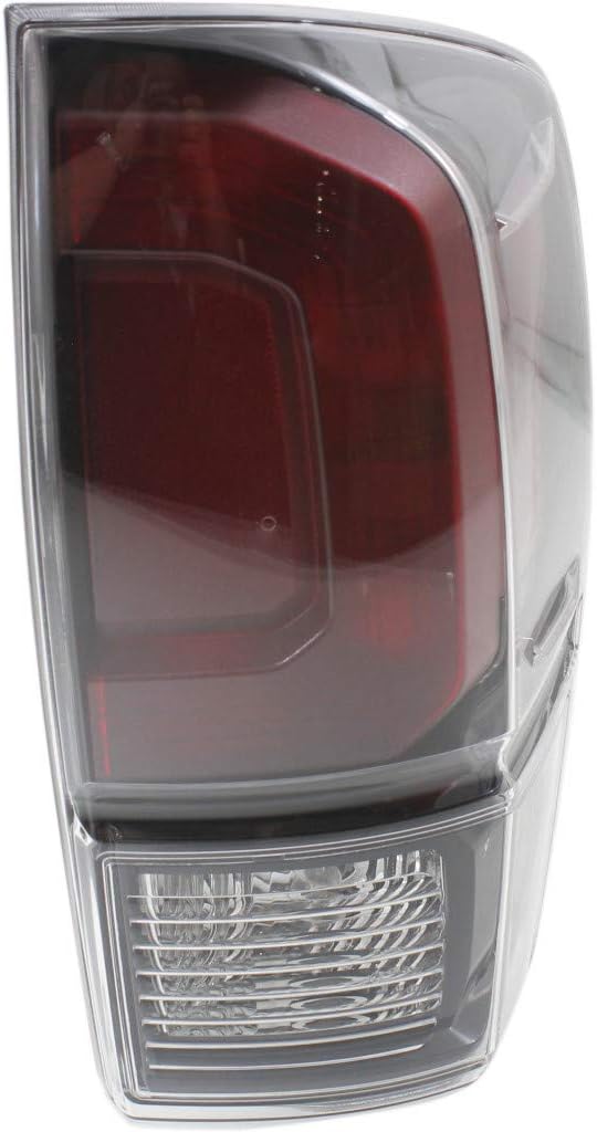For Toyota Tacoma Tail Light Assembly 2017 2018 2019 Black Bezel Clear Lens Passenger Side DOT Certified TO2801201N