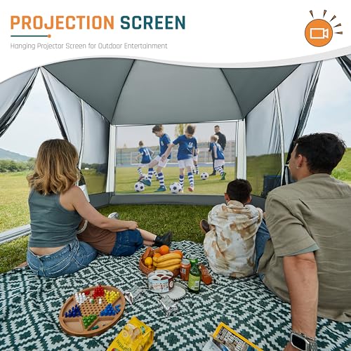 DMH 13x9ft Screen House with Projection Screen