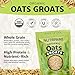NUTRIWAY Organic Oat Groats - High-Protein Whole Grain Oats - Vegan, Non-GMO, Pure & Raw - Perfect for Cooking, Oatmeal, Breakfast & Meal Prep - Wholesome Organic Food - 2 lb Pack