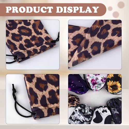 Image of Soft Eyeglass Pouch 3 Pack - Microfiber Screen Cleaning Bag Pouch for Glasses