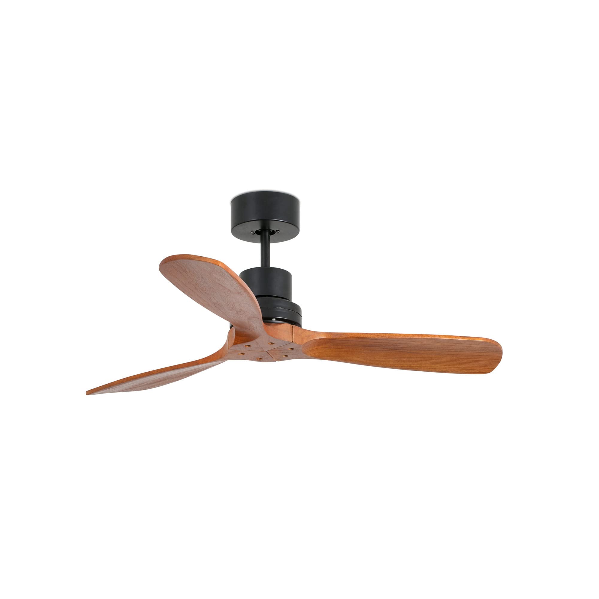 Faro Mini Lantau Piccolo Ventilatore da Soffitto Nero Opaco Con Motore DC, 6 Velocità