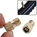 2Pcs Bicycle Cycling Bike Tire Valve Adaptor Tube Pump Mouth Tool Cap Converter