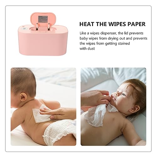 Chauffe lingette portable bébé rose chauffage lingettes humides USB PP - 7