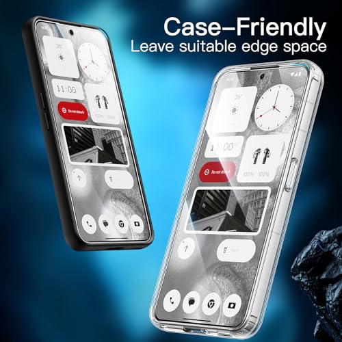 Image of JETech Tempered Glass Screen Protector Guard for Nothing Phone 2, Anti-Scratch, HD Clear, 3-Pack