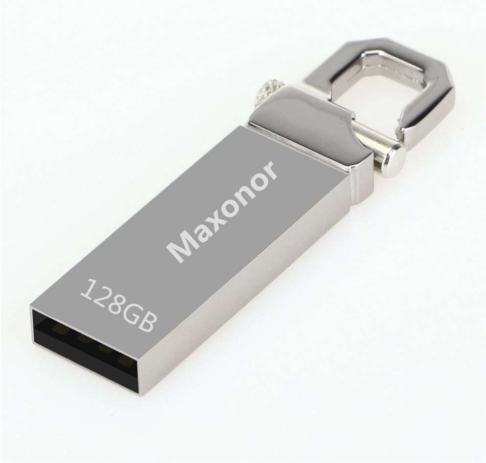 BoqoHyy USB 2.0 Flash Drive 128GB (Ubo/Silver - Hup128)
