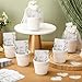 Ctosree 50 Sets Let Love Grow Wedding Favors for Guests Include Self Adhesive Seed Packets (Seed Not Include) White Flowerpot Thank You Tags and Organza Gift Bags for Bridal Shower Wedding Party Favor
