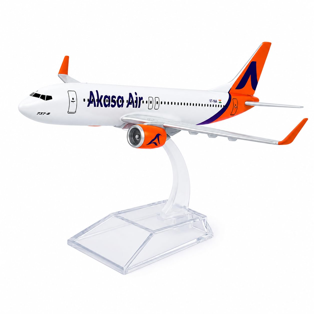 FAVHOME AKASA AIR Boeing 737 16 cm Diecast Alloy Metal AirCraft