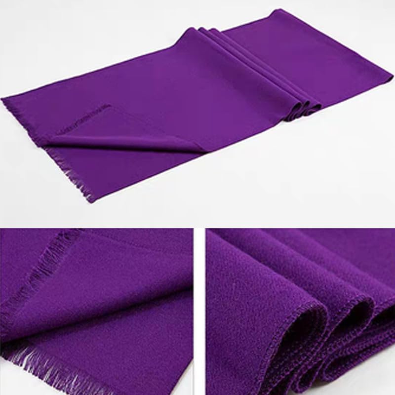 Winter Scarf for Men and Women, Solid Color Soft Warm Knitted Neck Warmer, Classic Unisex Thermal Wrap for Cold Weather