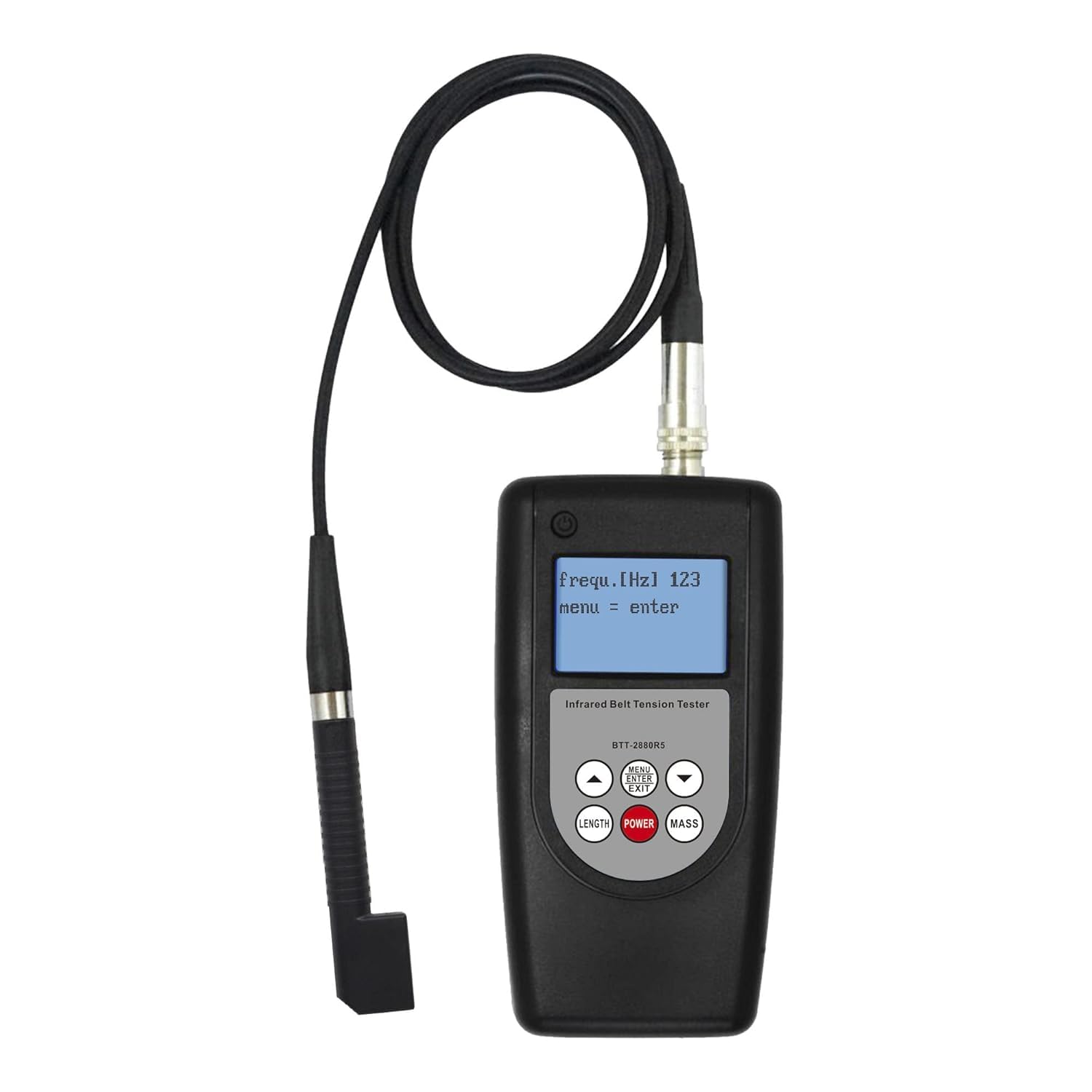 Infrared Belt Tension Gauge 10Hz-500Hz | Non-Contact Vibration Frequency Meter | Digital LCD for HVAC, Machinery & Engine Drive Belt Maintenance‌
