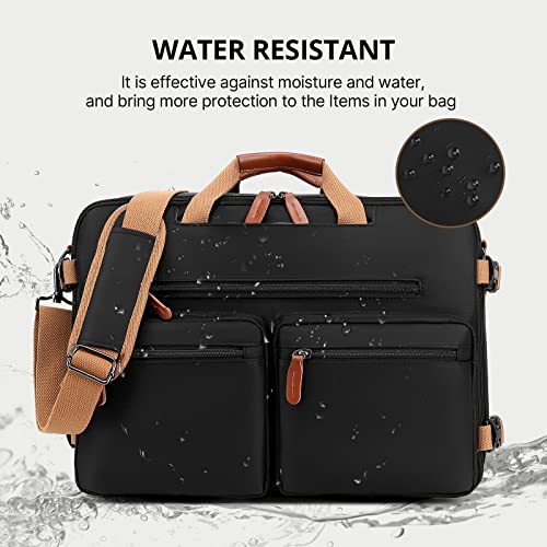 Image of Molnia 3 in 1 Laptop Backpack,17.3 inch Computer Bags for Men, Briefcases For Men, For Travel Bussiness School Men Women