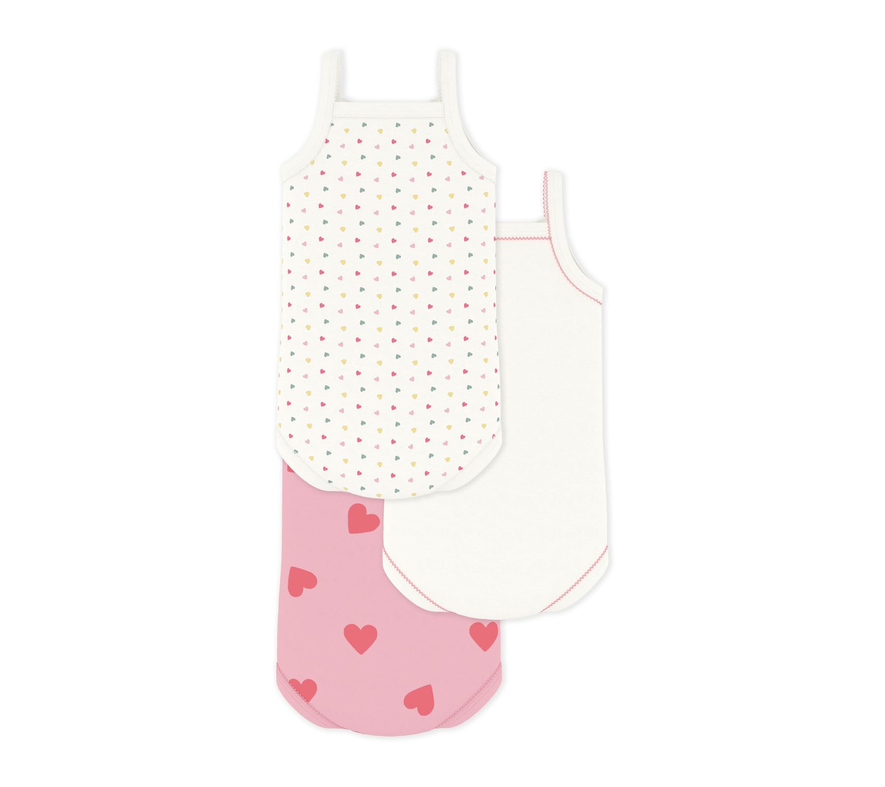 Petit Bateau A0fs1 Biancheria intima GIORNO Bimba 0-24 (Pacco da 3)