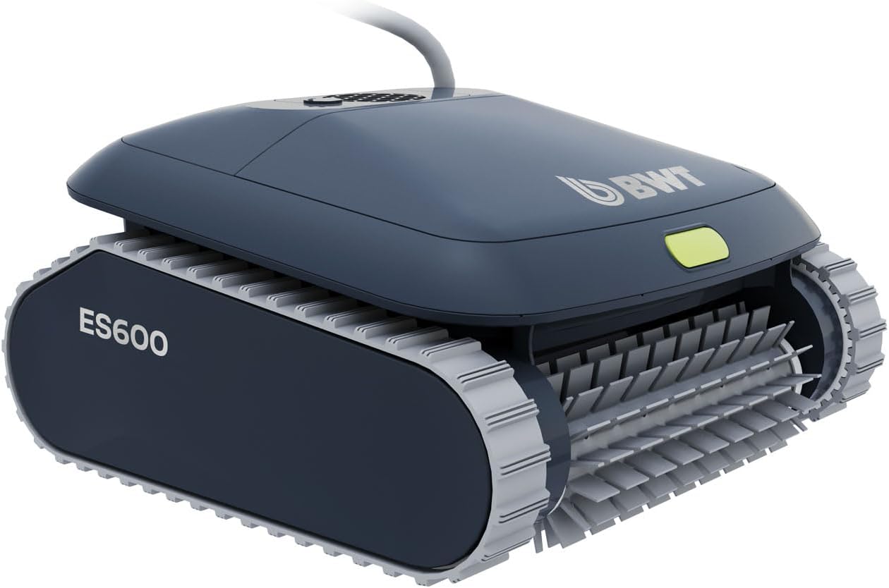 BWT ES600 Robotic Pool Cleaner for Above Ground Pools, Floor Cleaning Only, 46ft Cable, 1.5-Hour Cycle, Easy-to-Use Pool Vacuum