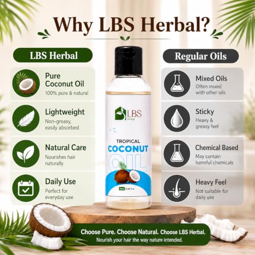 Image of Sweet Coconut Oil 100% Pure Cold Pressed | Extra Virgin Natural Carrier Oil for Hair, Skin & Body Massage | Deep Moisturizing Oil for Soft & Healthy Looking Hair | 100ml (Pack of 5)
