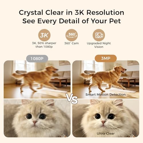2026 3K Pet Camera Treat Dispenser, 32ft Remote — packaging and what arrives in the box
