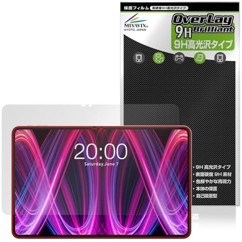 �~���r�b�N�X Teclast T60 Plus �Ή� �ی� �t�B���� ���d�x 9H ���� PET�� �����K���X�����̍d�x ���{��