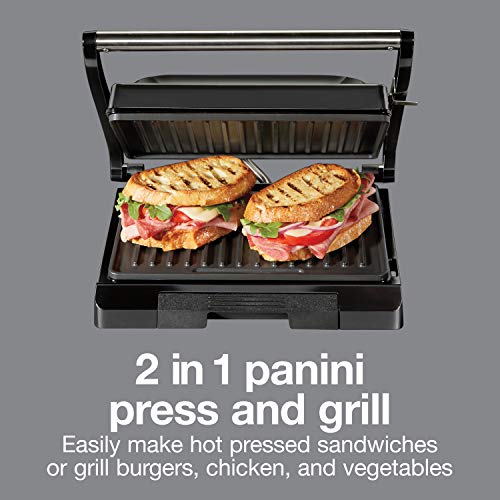 Proctor Silex 4 Serving Panini Press, Sandwich Maker and Compact Indoor