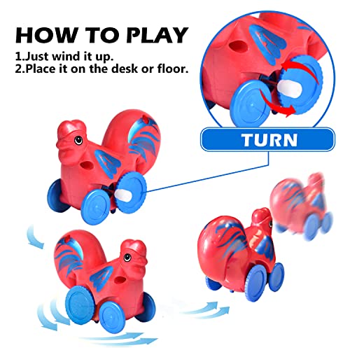 Fun Little Toys 25 Pcs Wind Up Toys For Kids, Assorted Animals Bulk Flipping Walking Jumping Clockwork Toy, Gifts Birthday Party Favors Prizes Goodie Bags Treasure Box Pinatas Filler #TOP2