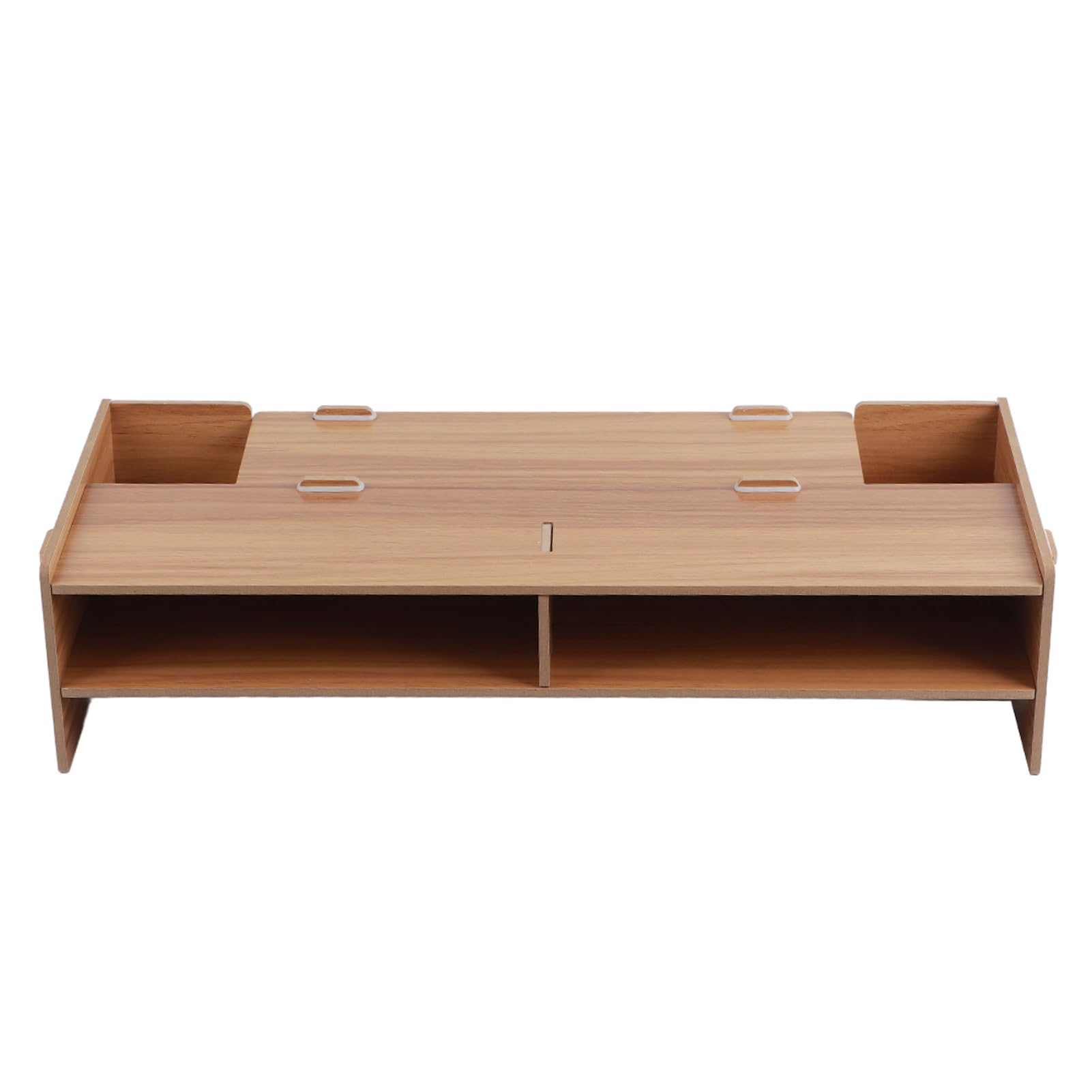EBTOOLS Supporto per Monitor in Legno di Ciliegio con 2 Cassetti, 49 x 20 x 11,5 cm