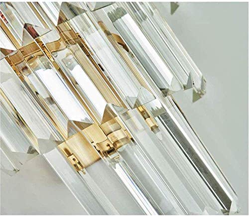 Aplique de pared de cristal de lujo para iluminar villas y hoteles elegantes 5