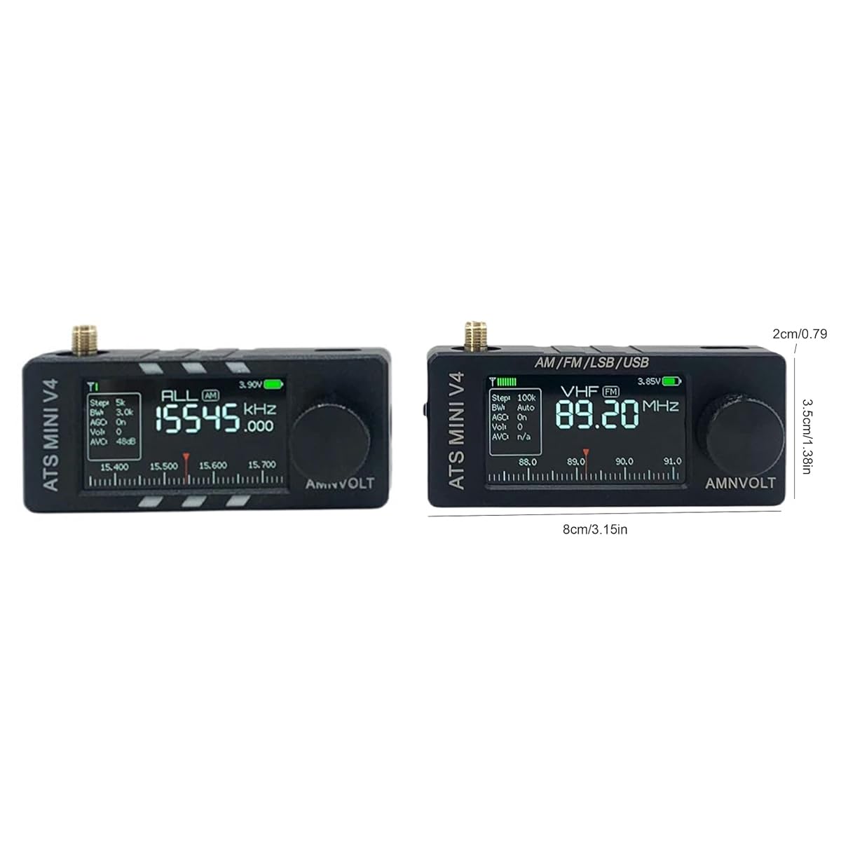 Amazon.co.jp: ATS MINI V4 ミニラジオ - SI4732 ポケット短波ラジオ