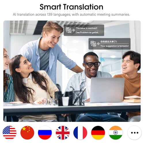 Image of Coucur G1 AI Smart Glasses with Charging Case, 8MP 4K Camera Glasses for Men Women, 1200P Video Recording, Open-Ear Bluetooth Glasses for Audio with AI Translation /Voice Control