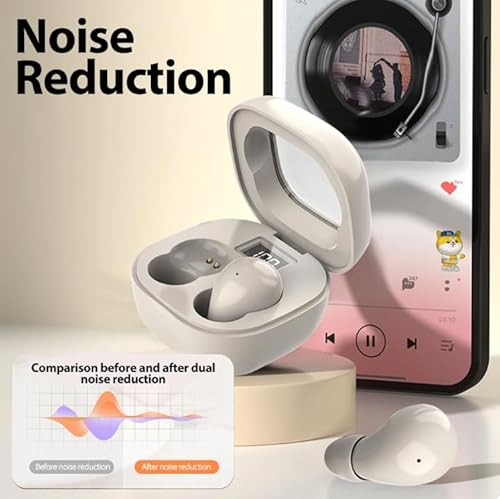 Generic Invisible Wireless Mini Earphones For Sleeping Bluetooth 5.3 Earpiece Small Sleep Earbuds Stereo With Charging Case (White) Generic Invisible Wireless Mini Earphones For Sleeping Bluetooth 5.3 Earpiece Small Sleep Earbuds Stereo With Charging Case (White)