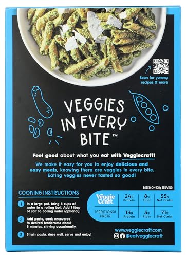 Veggiecraft Farms Zucchini Penne Pasta, 8 OZ