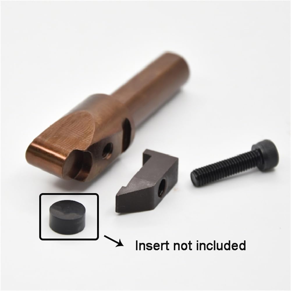 PCD/CBN/PCBN/CRDNN Insert Tools Holder, Threaded Plate Cylinder Head Milling Round Insert Holder 1pc(12MM*1203)