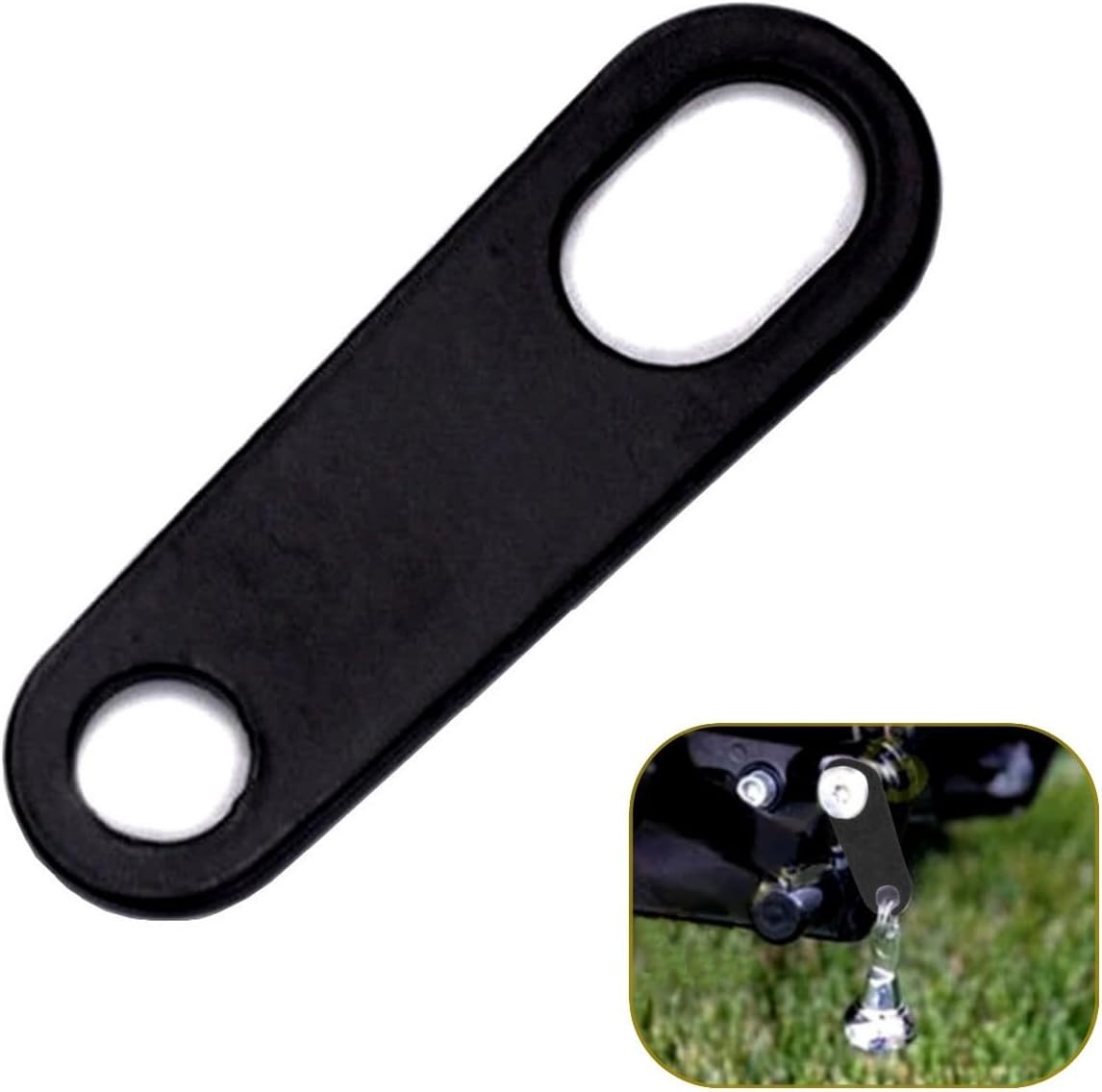 Hanger guardian bell for Motorcycle Black Attachment bracket Lucky Bell Biker Motorcyclists, black,