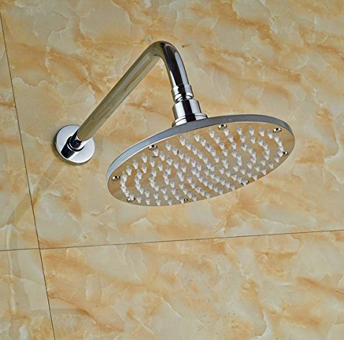 Robinet de douche pluie 20,3 cm Gowe en chrome avec fixation murale robuste - 3