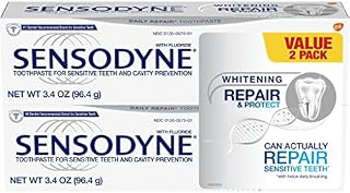 Sensodyne Repair and Protect Whitening Sensitivity Toothpaste for Sensitive Teeth, 3.4 ounces