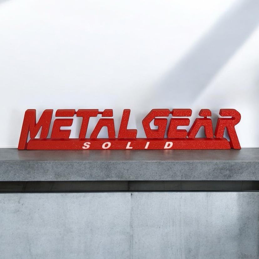 Metal Gear Solid Fan Art 3D Logo da Scrivania