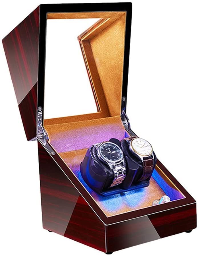 Enrollador de reloj doble para mesita de noche con fuente dual ZYFSHA