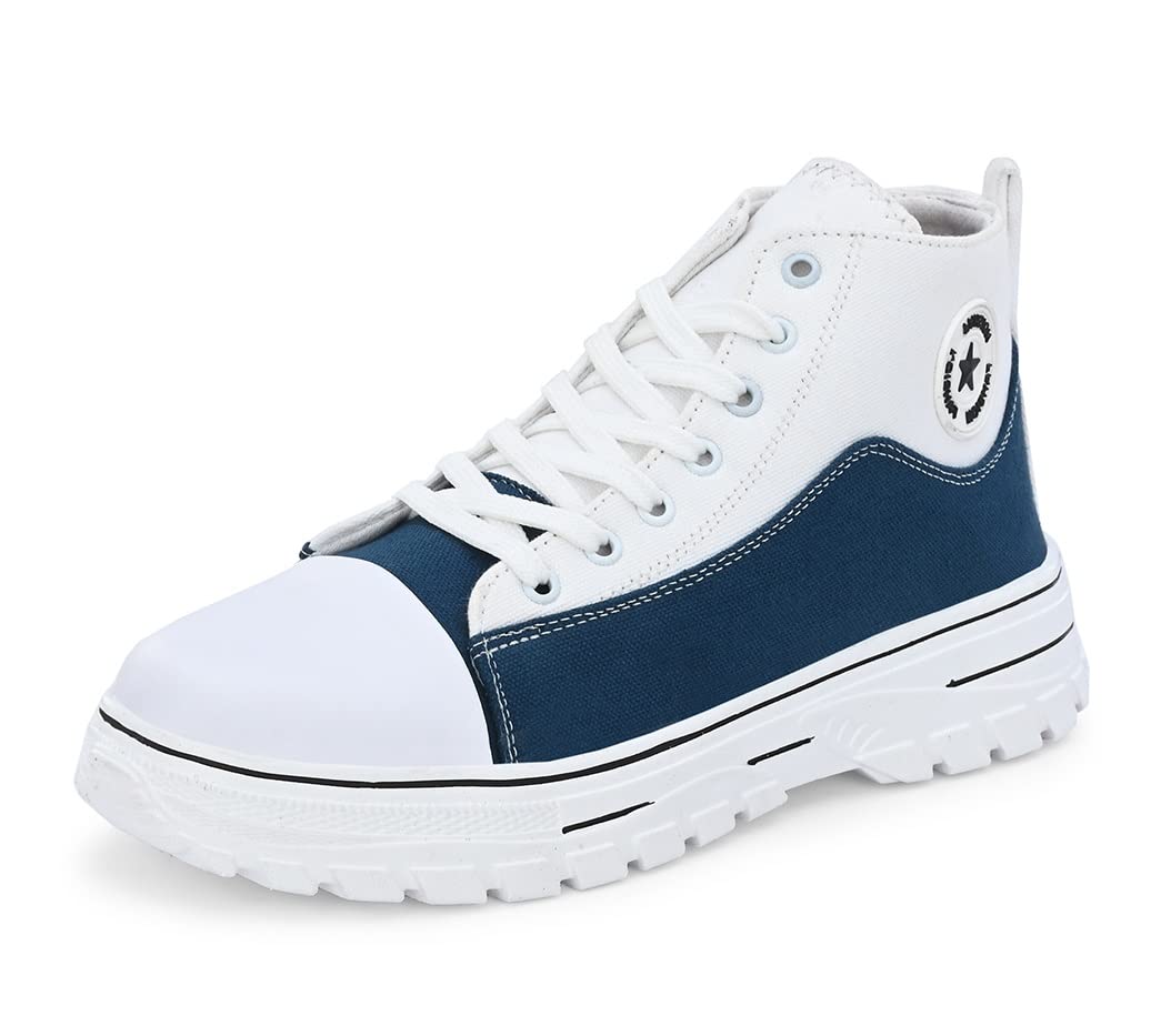 mactree Men's Canvas Mid Top Ankle Sneakers Boots-picture-16